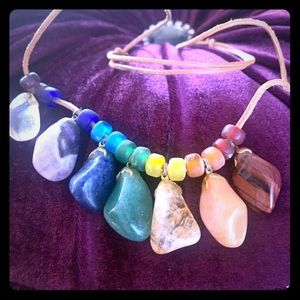 💞 4/$100 Chakra Semiprecious Stone Necklace